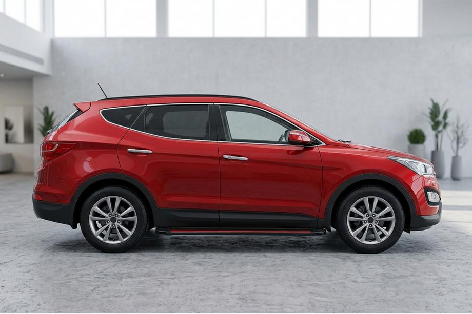 Hyundai Santa Fe 3 2012–2018 Side steps Maya Red (2 stuks, aluminium) Image