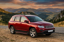 Jeep Compass 2006–2016 Side steps Maya Red (2 stuks, aluminium) foto 1