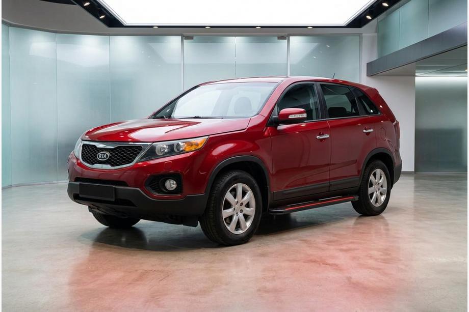 Kia Sorento II XM 2009–2014 Side steps Maya Red (2 stuks, aluminium) 2013-2016 Image
