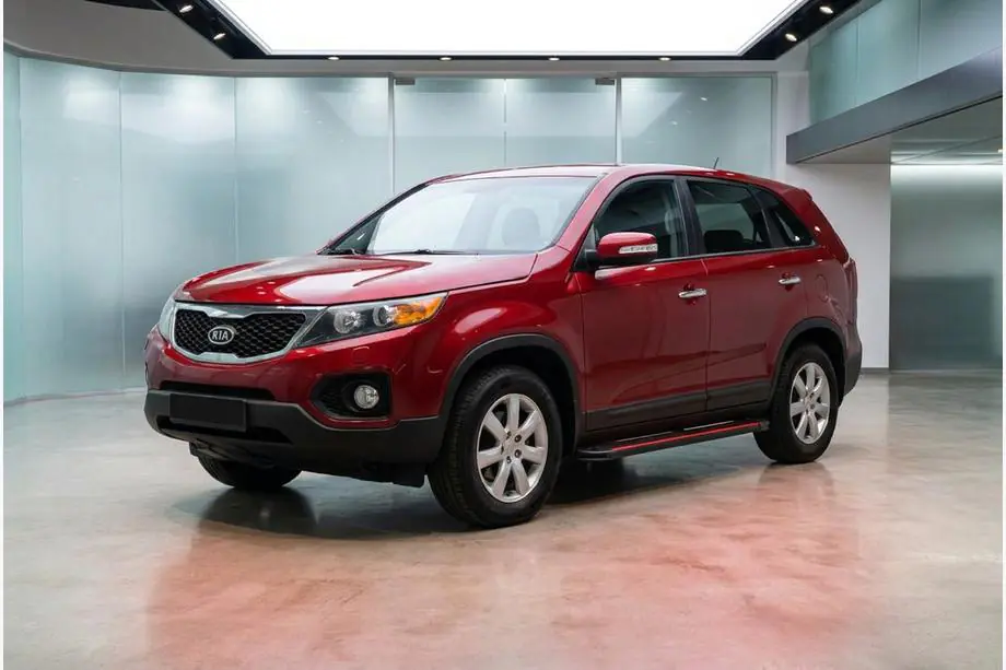 Kia Sorento II XM 2009–2014 Side steps Maya Red (2 stuks, aluminium) Image