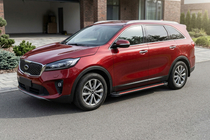 Kia Sorento III UM 2014–2020 Side steps Maya Red (2 stuks, aluminium) foto 1
