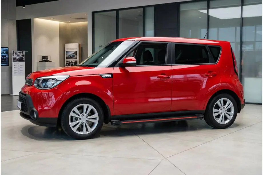 Kia Soul II 2013–2018 Side steps Maya Red (2 stuks, aluminium) Foto 1