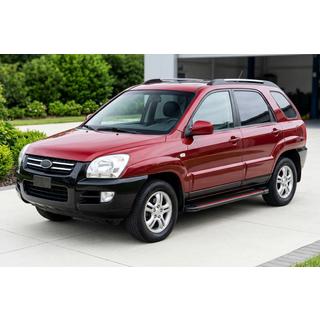 Side steps Maya Red (2 stuks, aluminium) Kia Sportage 2004–2010 foto 1