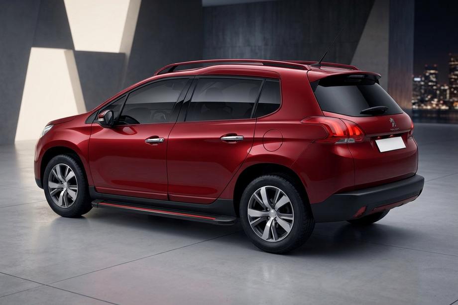 Peugeot 3008 2008–2016 Side steps Maya Red (2 stuks, aluminium) 2008-2014 Image
