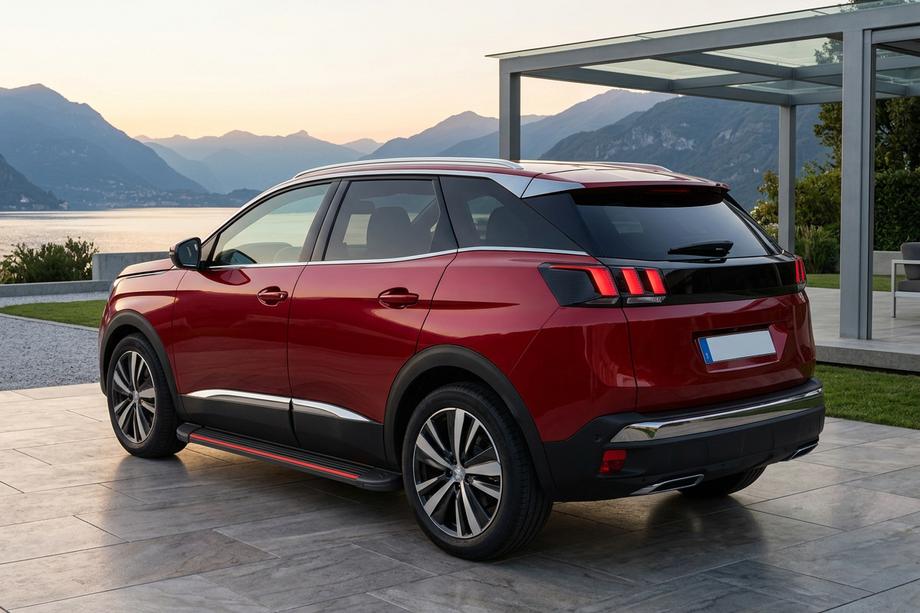 Peugeot 3008 2016–2023 Side steps Maya Red (2 stuks, aluminium) Image