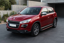 Peugeot 4008 2012–2017 Side steps Maya Red (2 stuks, aluminium) foto 1