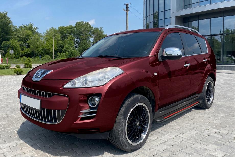 Peugeot 4007 2007–2013 Side steps Maya Red (2 stuks, aluminium) Image