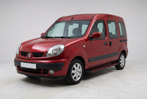 Renault Kangoo 1998–2008 Side steps Maya Red (2 stuks, aluminium) foto 1