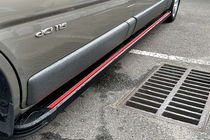 Renault Trafic 2001–2015 Maya Red-Black side steps (2 stuks, aluminium) foto 1