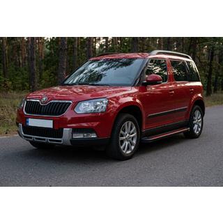 Side steps Maya Red (2 stuks, aluminium) Skoda Yeti 2009–2017 foto 1