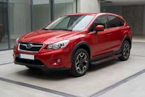 Subaru XV 2011–2017 Side steps Maya Red (2 stuks, aluminium) foto 1