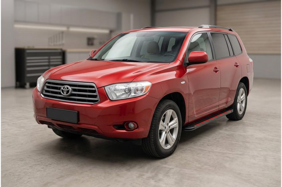 Toyota Highlander 2008–2013 Side steps Maya Red (2 stuks, aluminium) Image
