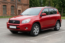 Toyota Rav 4 2006–2013 Side steps Maya Red (2 stuks, aluminium) foto 1