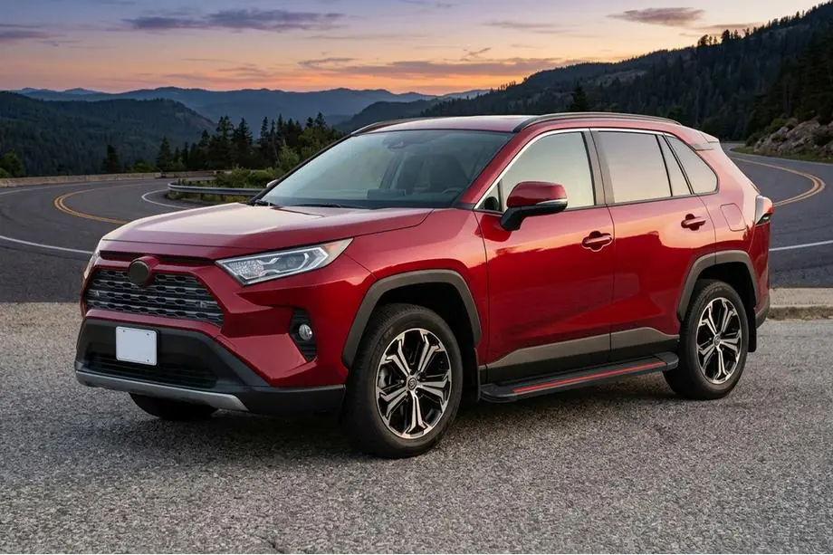 Toyota Rav 4 2019–2025 Side steps Maya Red (2 stuks, aluminium) Image