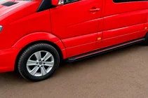 Volkswagen Crafter 2006–2016 Side steps Maya Red (2 stuks, aluminium) foto 3