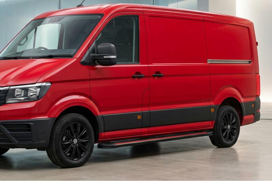 Volkswagen Crafter 2016– Side steps Maya Red (2 stuks, aluminium) Lang/Extra lang Image