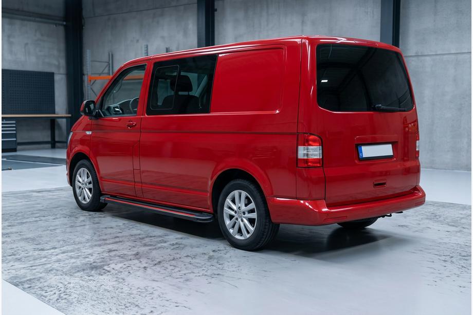 Volkswagen T6 2015–2024 Side steps Maya Red (2 stuks, aluminium) Image