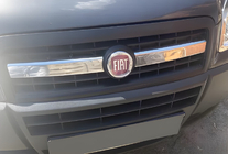 Fiat Doblo I 2005–2010 Grille sierlijsten (2-delig, RVS) Carmos - Turks staal foto 1