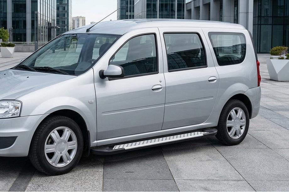 Lada Largus 2012– Zijsteps X5-type (set 2 stuks, aluminium) Image