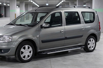Lada Largus 2012– Side steps RedLine V1 (2 stuks, aluminium) foto 1