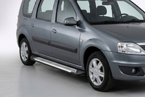 Lada Largus 2012– Line side steps (set van 2, aluminium) foto 1
