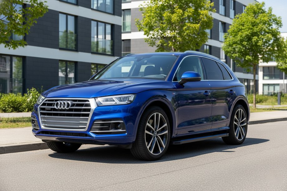 Audi Q5 2017–2025 Maya Blue sidesteps (2 stuks, aluminium) Image