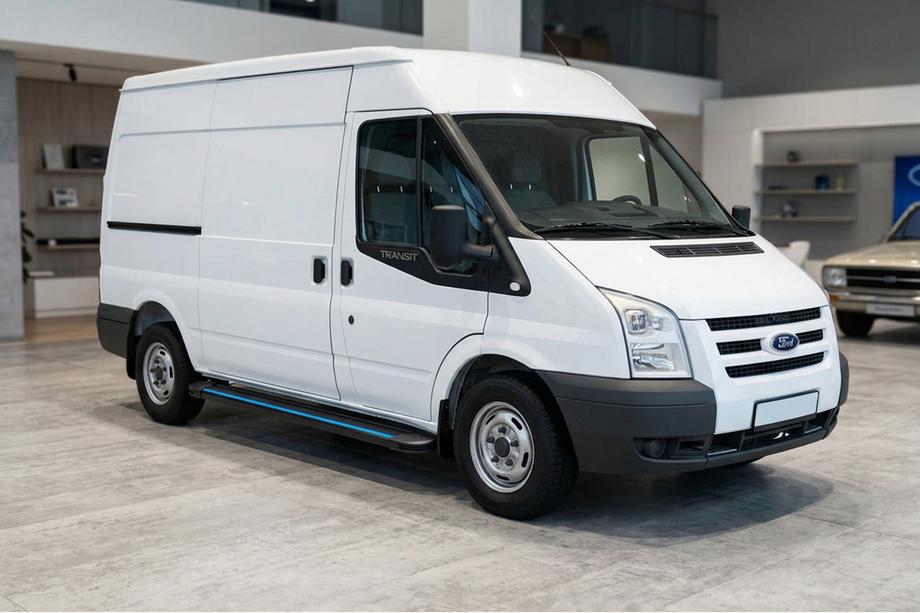 Ford Transit 2000–2014 Maya Blue sidesteps (2 stuks, aluminium) L2 (middellang) Image