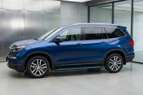 Honda Pilot 2015–2022 Maya Blue sidesteps (2 stuks, aluminium) foto 1