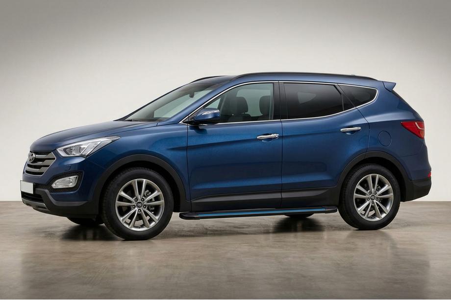 Hyundai Santa Fe 3 2012–2018 Maya Blue sidesteps (2 stuks, aluminium) Foto 1