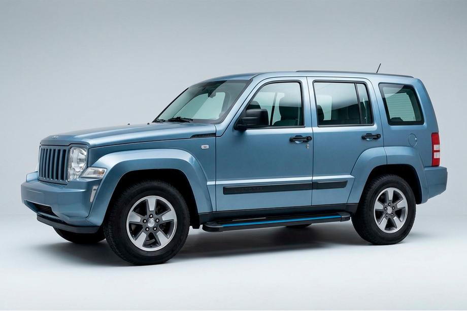 Jeep Cherokee/Liberty 2007–2013 Maya Blue sidesteps (2 stuks, aluminium) Foto 1