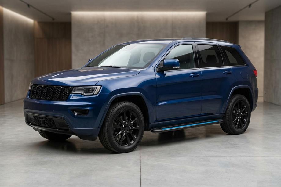 Jeep Grand Cherokee WK2 2010–2021 Maya Blue sidesteps (2 stuks, aluminium) Image