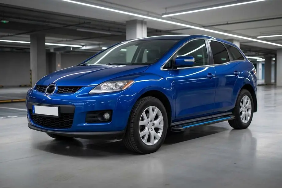 Mazda CX-7 2006–2012 Maya Blue sidesteps (2 stuks, aluminium) Image