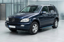 Mercedes ML W163 1997–2005 Maya Blue sidesteps (2 stuks, aluminium) foto 1