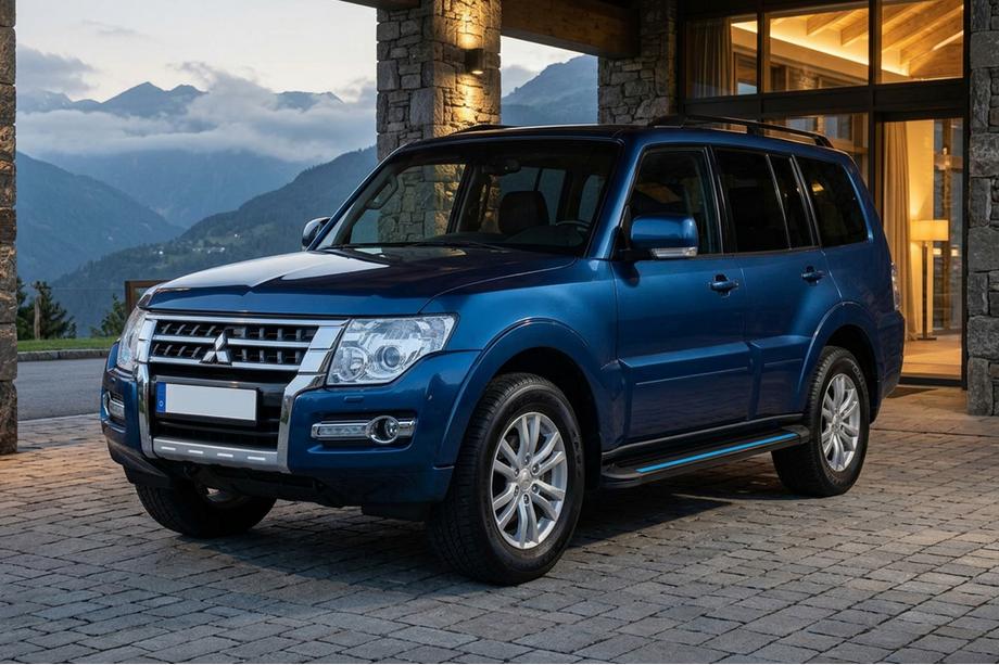 Mitsubishi Pajero Wagon IV 2006–2021 Maya Blue sidesteps (2 stuks, aluminium) Image