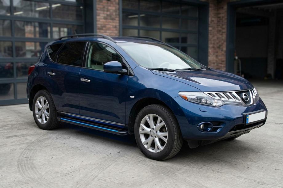 Nissan Murano 2008–2014 Maya Blue sidesteps (2 stuks, aluminium) Image