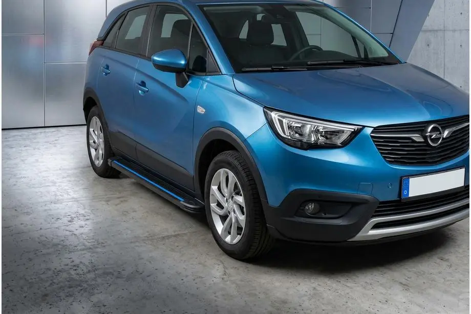 Opel Crossland X 2017–2024 Maya Blue sidesteps (2 stuks, aluminium) Image