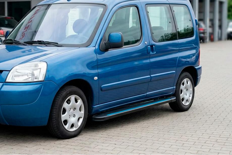 Peugeot Partner 1996–2008 Maya Blue sidesteps (2 stuks, aluminium) Foto 1