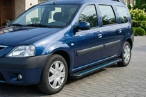 Renault Logan MCV 2005–2013 Maya Blue sidesteps (2 stuks, aluminium) foto 3