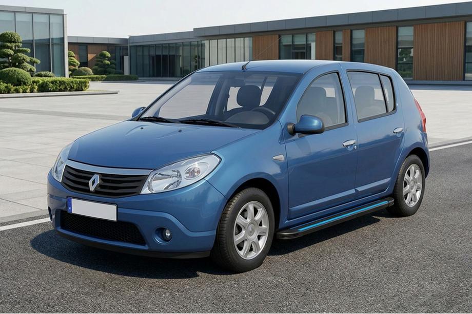 Renault Sandero 2007–2013 Maya Blue sidesteps (2 stuks, aluminium) Image