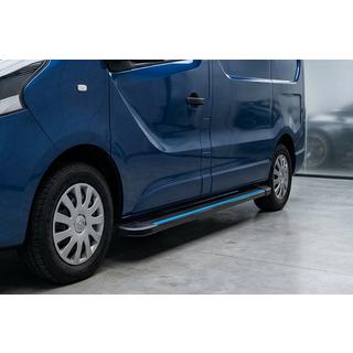 Zijtreden Maya Blue-Black (2 st., aluminium) foto 1