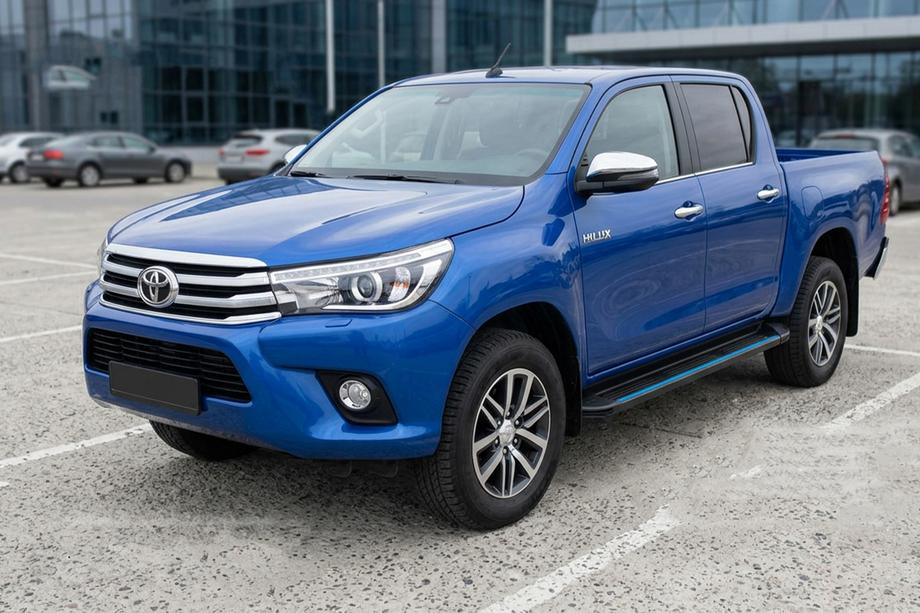 Toyota Hilux 2015– Maya Blue sidesteps (2 stuks, aluminium) Image
