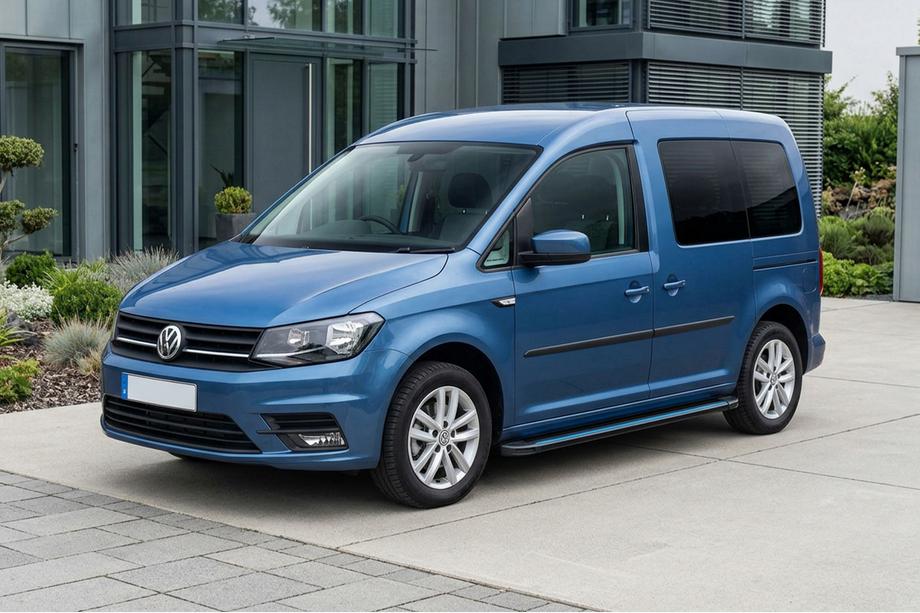 Volkswagen Caddy 2015–2020 Maya Blue sidesteps (2 stuks, aluminium) Standaard basis Image