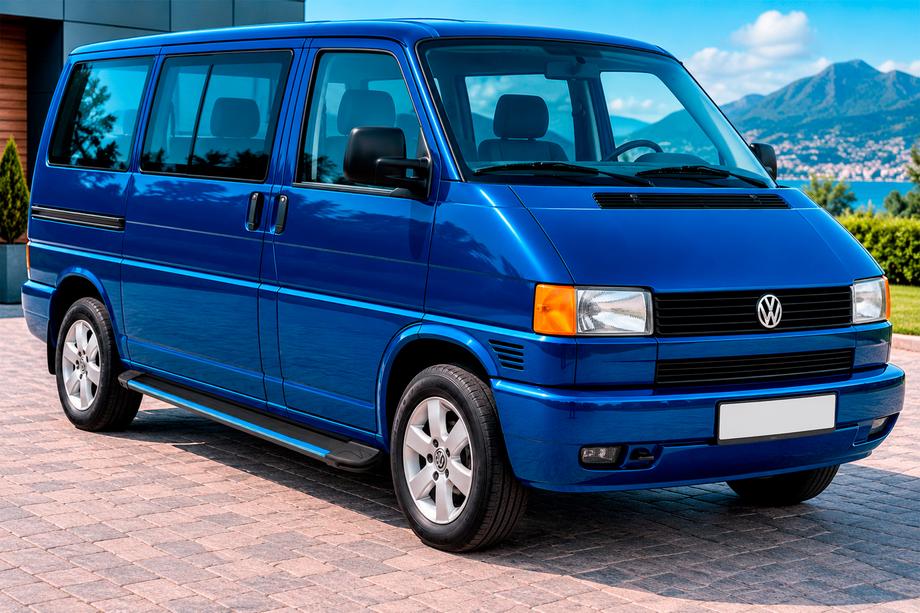 Volkswagen T4 Caravelle/Multivan 1990–2003 Maya Blue sidesteps (2 stuks, aluminium) Lange wielbasis Image