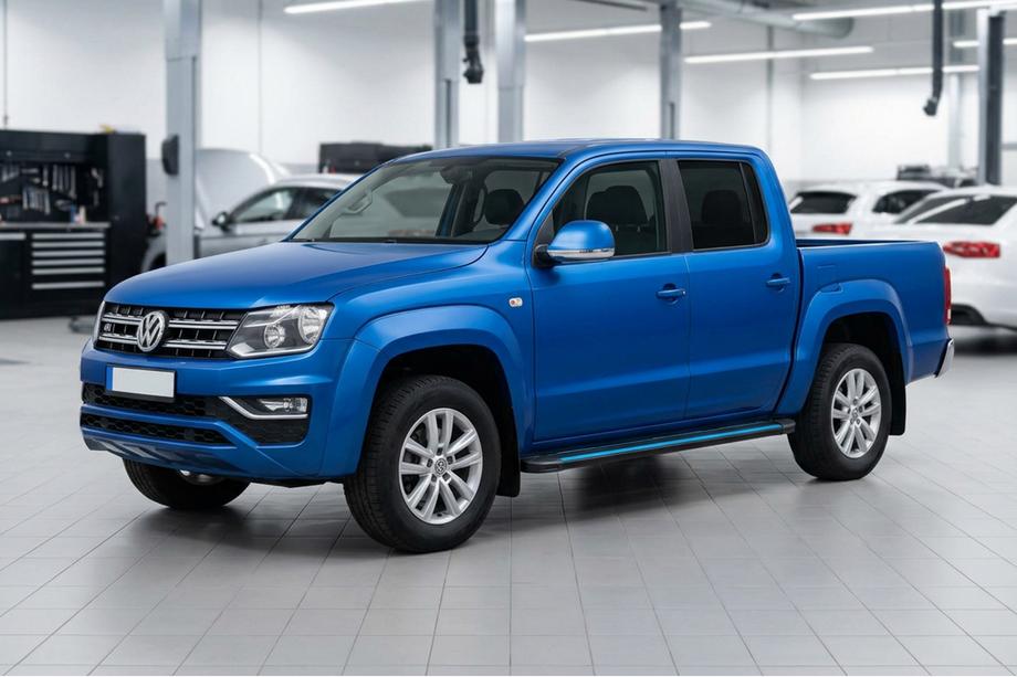Volkswagen Amarok 2010–2022 Zijtreden Maya Blue-Black (2 st., aluminium) Image