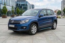 Volkswagen Tiguan 2007–2016 Maya Blue sidesteps (2 stuks, aluminium) foto 1