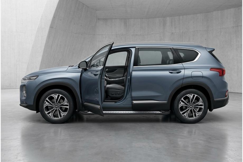 Hyundai Santa Fe 4 2018–2023 Side steps New Vision Black (2 stuks, aluminium) Image