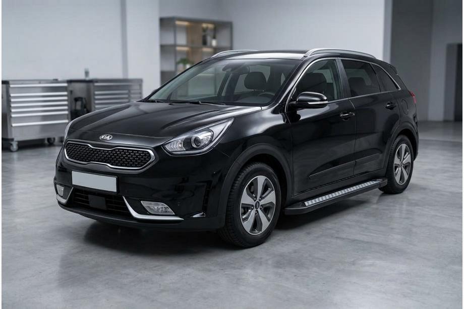 Kia Niro 2016–2021 Side steps New Vision Black (2 stuks, aluminium) Image