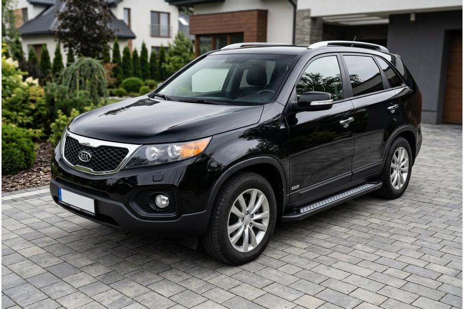 Kia Sorento II XM 2009–2014 Side steps New Vision Black (2 stuks, aluminium) 2013-2016 Image