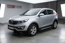 Kia Sportage 2010–2015 Side steps New Vision Black (2 stuks, aluminium) foto 1