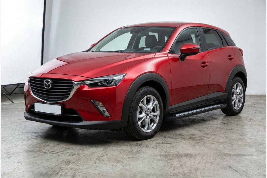Mazda CX-3 2015– Zijtreden Vision New Black (2 stuks, aluminium) Image